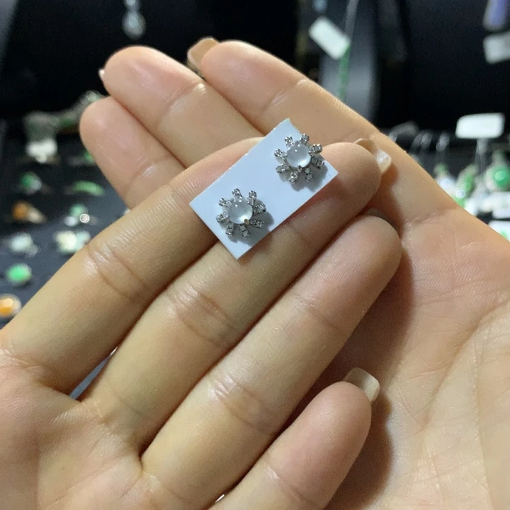 翡翠银S925镶嵌戒指