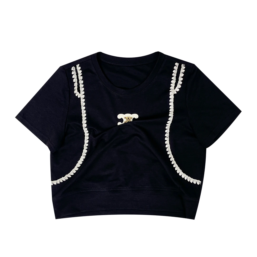 2025新款小众设计款圆领T恤夏季夏款119688