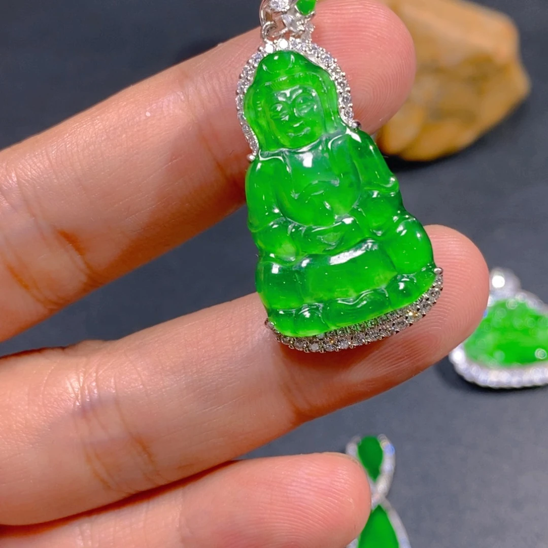 翡翠未镶嵌吊坠(不含链)