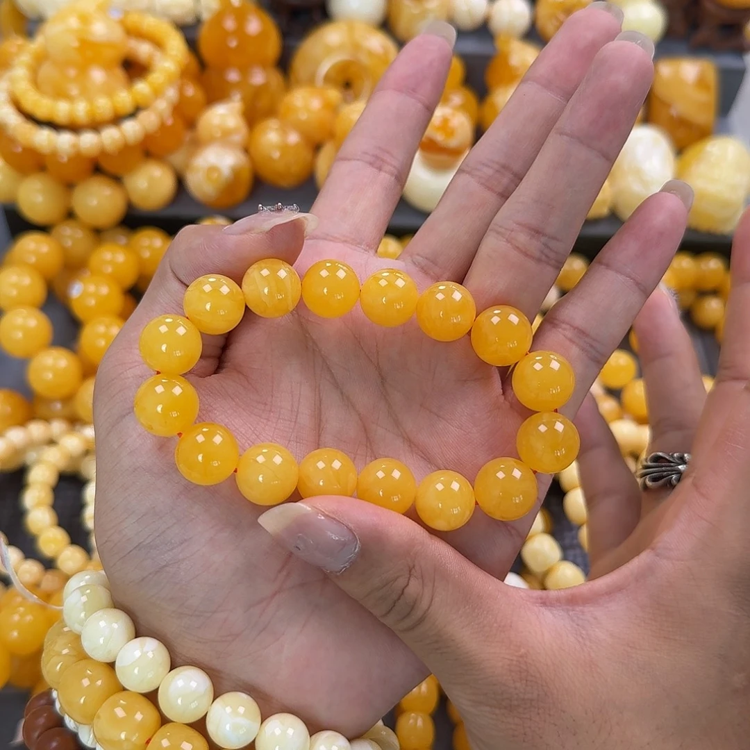 蜜蜡未镶嵌珠宝奇石13mm