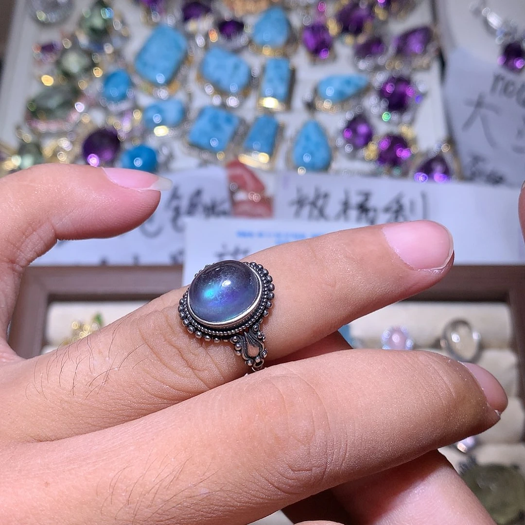 水晶戒指银S925镶嵌-****s戒指