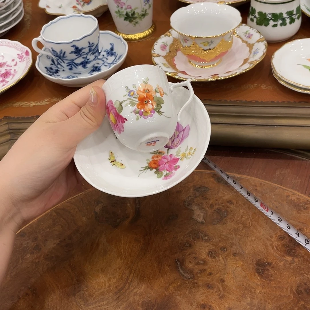 瓷片中古kpm摩卡杯子