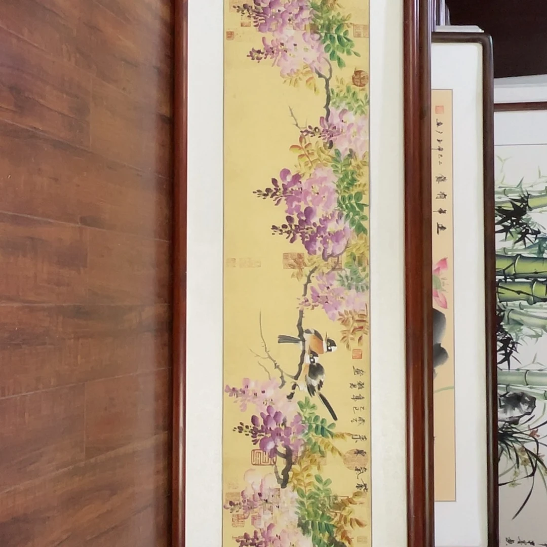 国画带框尺寸48*163厘米