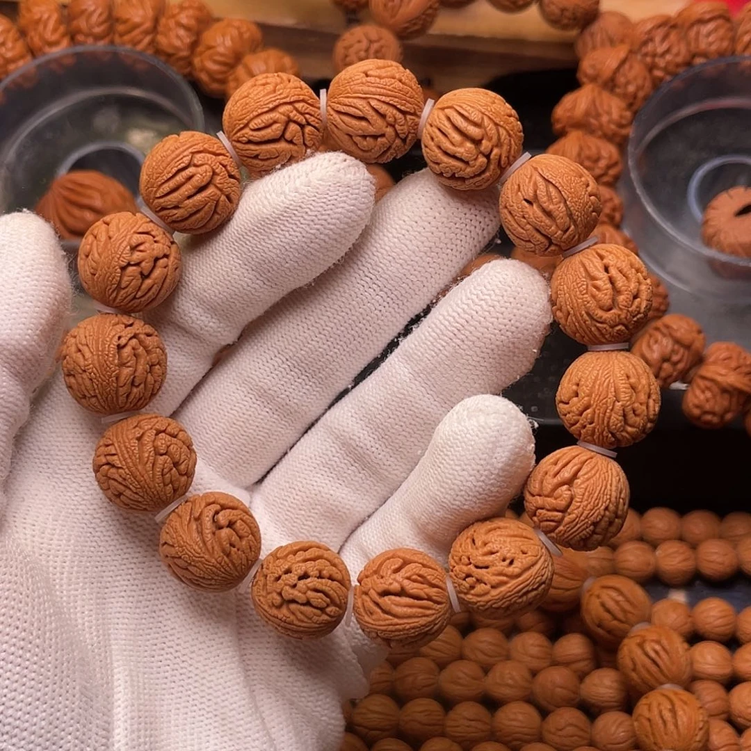 手串桃核精品绣球手串1.6