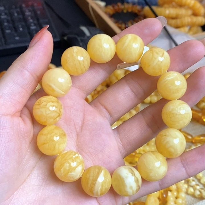 手链琥珀未镶嵌天然无优化琥珀蜜蜡