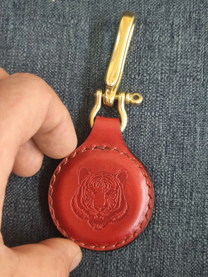 手工牛皮强磁吊坠n52纯铜挂钩