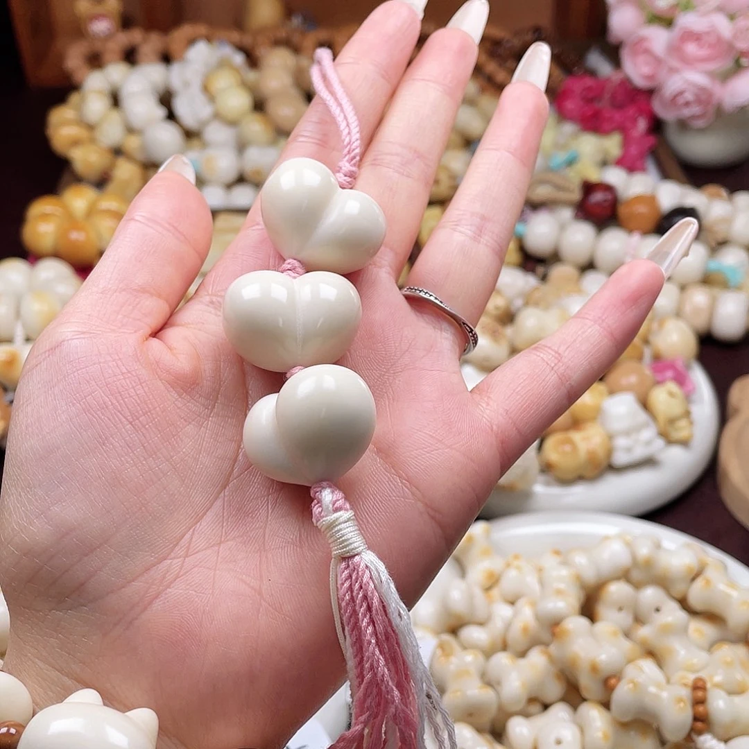 吊坠白玉菩提一串成品c