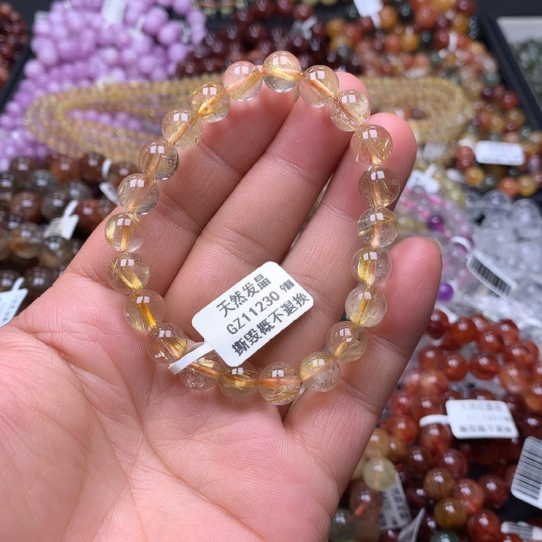 水晶手链未镶嵌，，