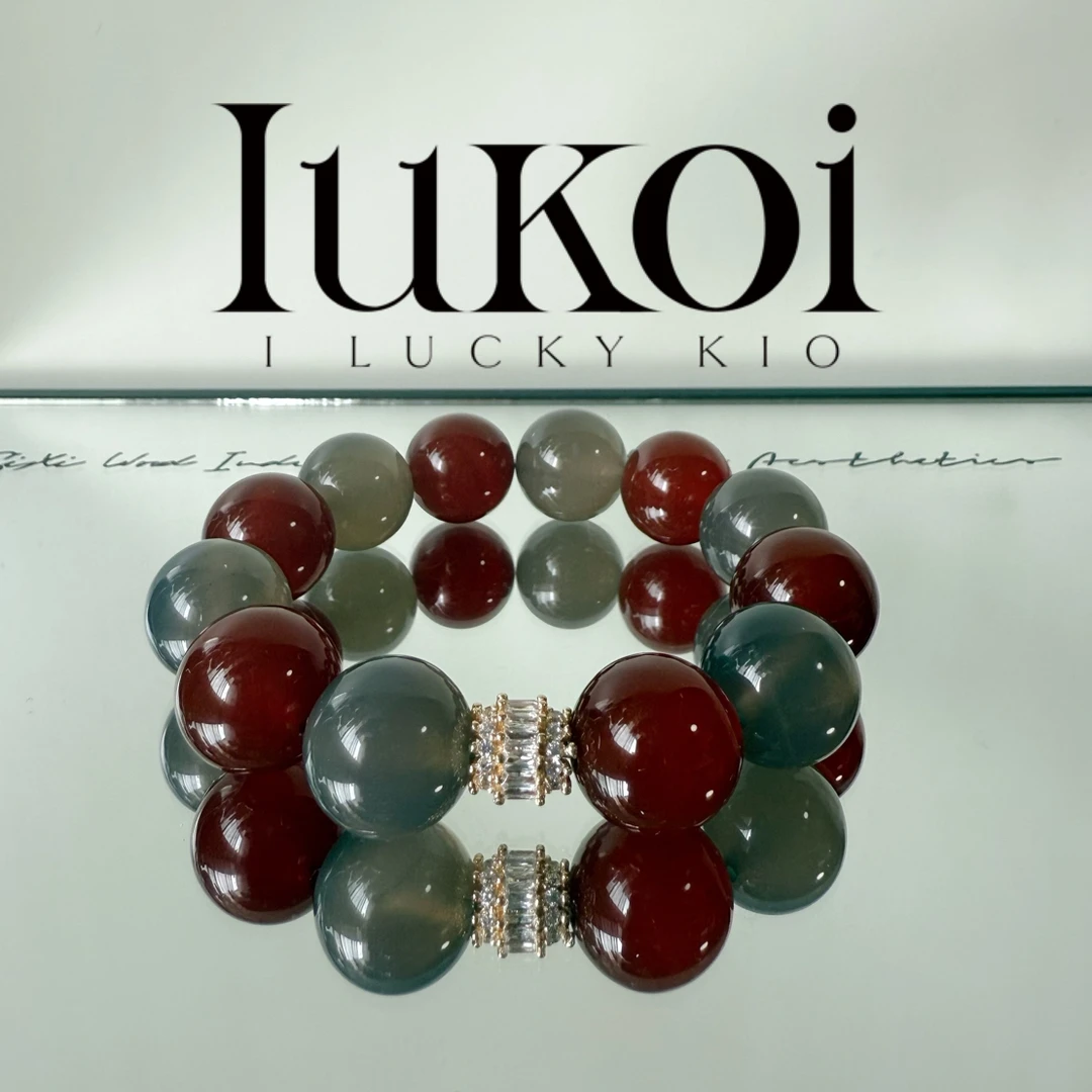 合成金属石英石手链 ｜IUKOI ｜红玛nao. ｜灰玛nao ｜