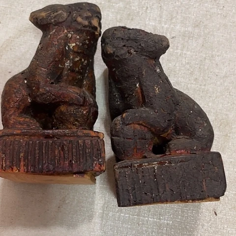 贤***明木雕木头木头2片45