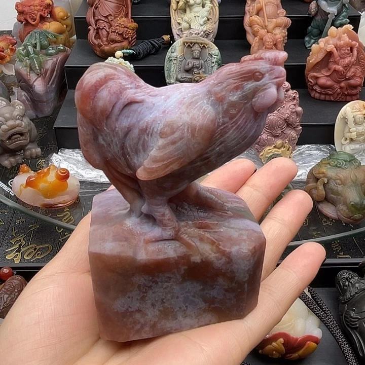 石英质玉未镶嵌摆件
