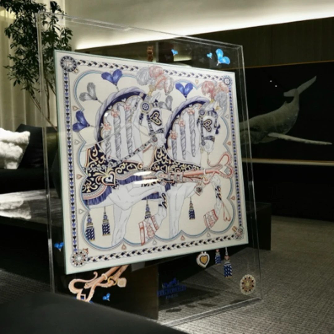 丝巾画 『甜蜜的鞍具』90*120