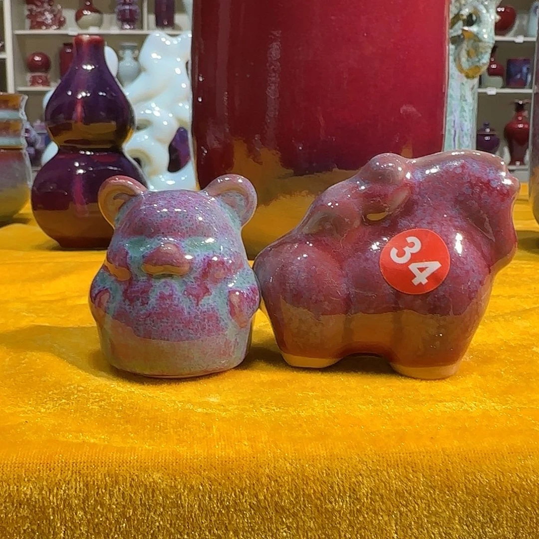 陶摆件郑家钧窑摆件