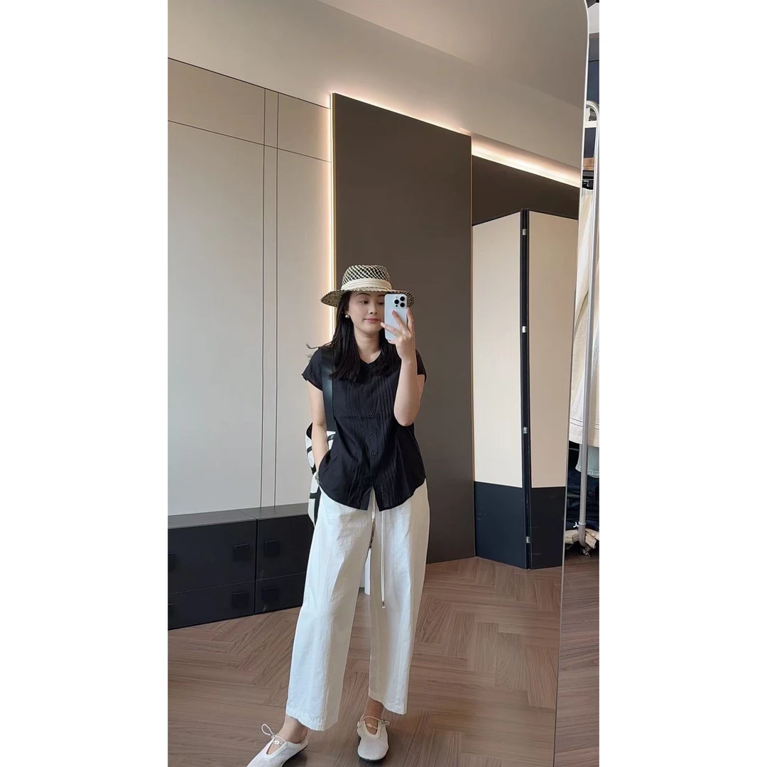 SANMI/叁米  日系打揽小飞袖上衣  08018