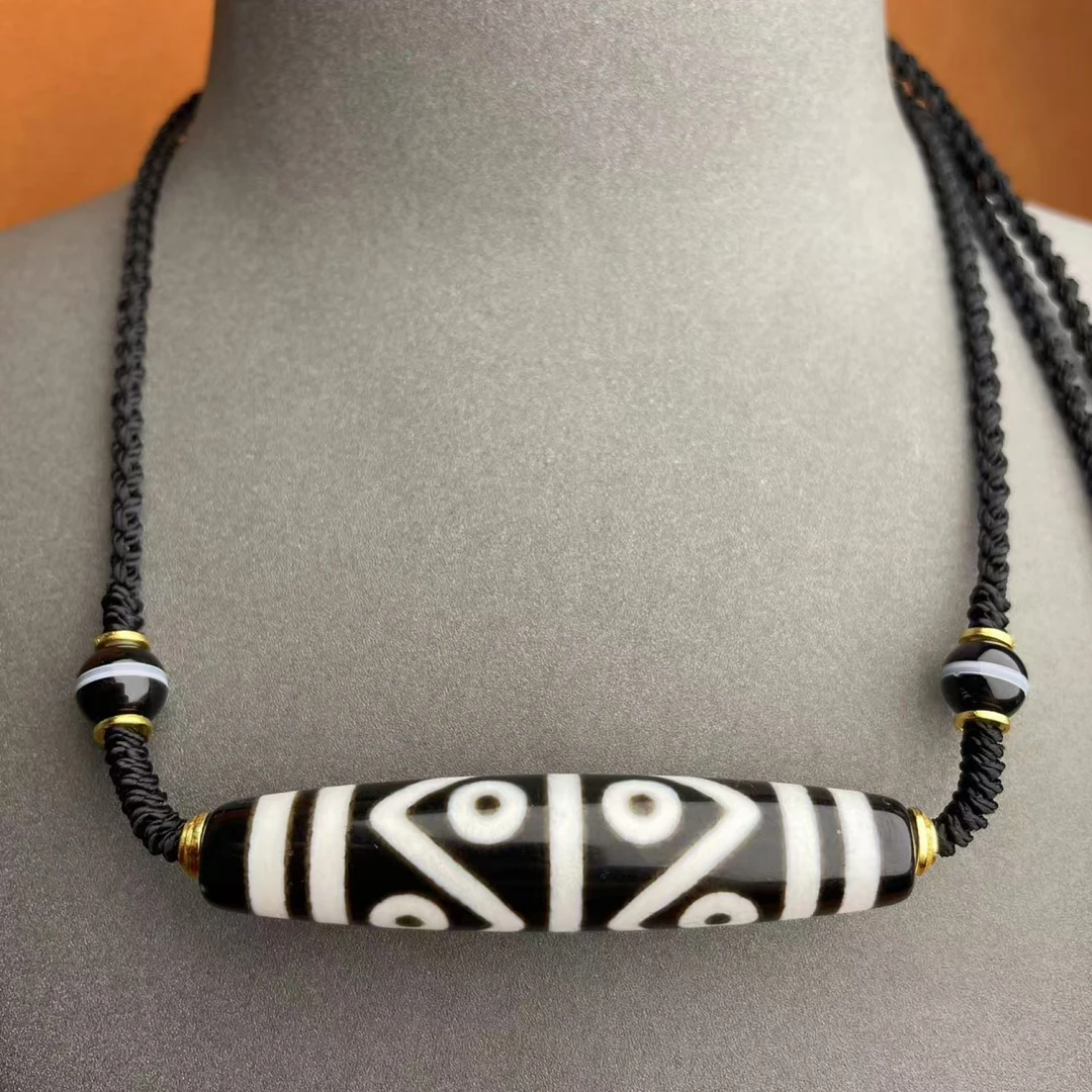 壹加师姐|手工设计横版八眼玛瑙项链多样性发一5962A