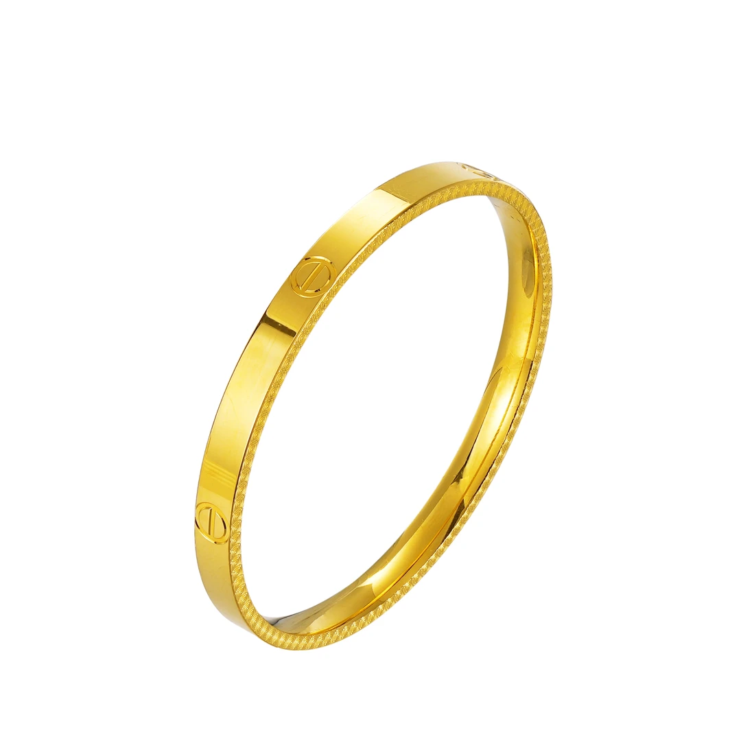 足银手镯 亮面卡家时尚手镯