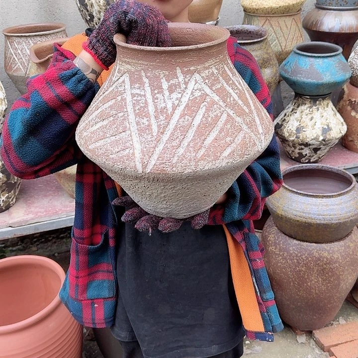 紫砂花盆高度30口径20