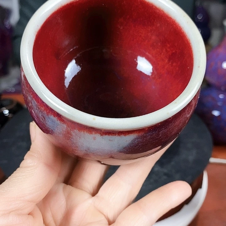尚峰钧窑作品全手工艺杯