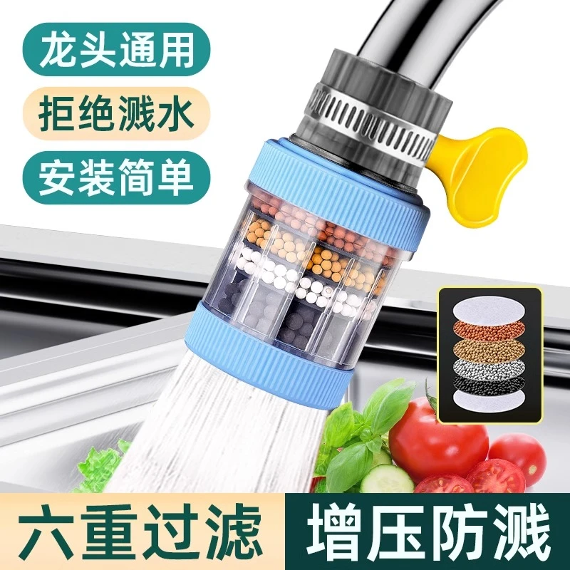 前置过滤器自来水延长防溅花洒家用厨房水龙头通用接口净水器滤芯