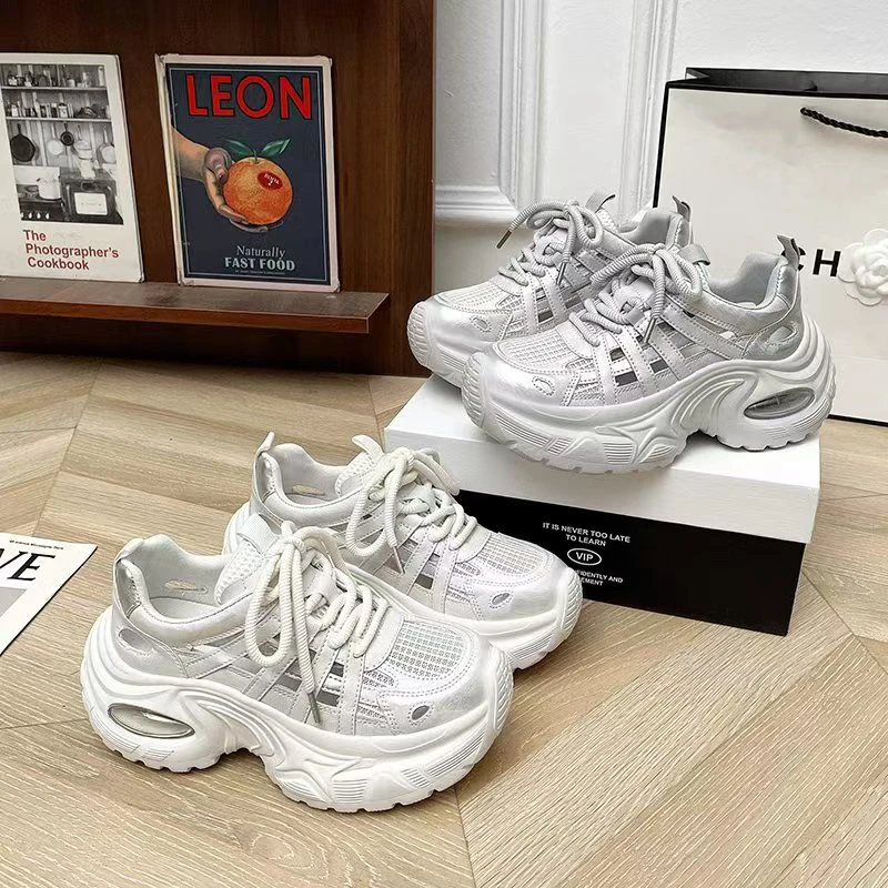 2025-59【月光漫步】达思图夏季新款镂空老爹鞋时尚百搭气垫休闲鞋