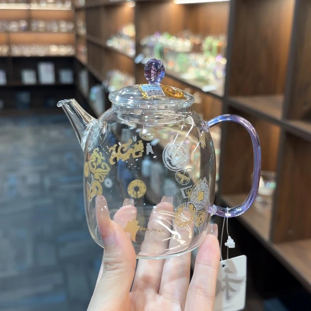 禾器瑞币纹宴臣壶浅紫色。。
