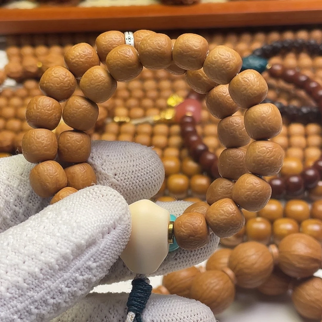 新***ʕ吊坠猴头核桃微瑕波澜