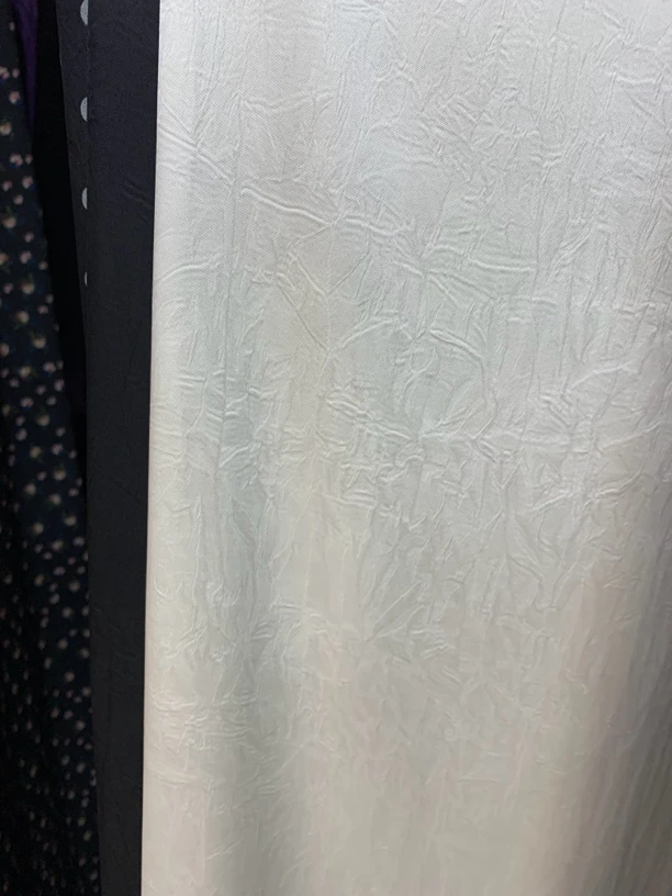 白手抓花 醋酸花丝布料