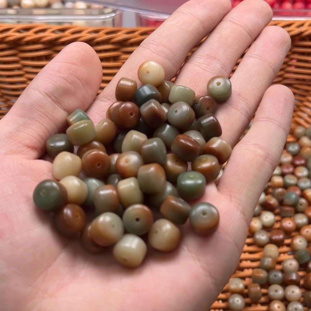 【闪购商品】白玉菩提吊坠z10/108颗金轮