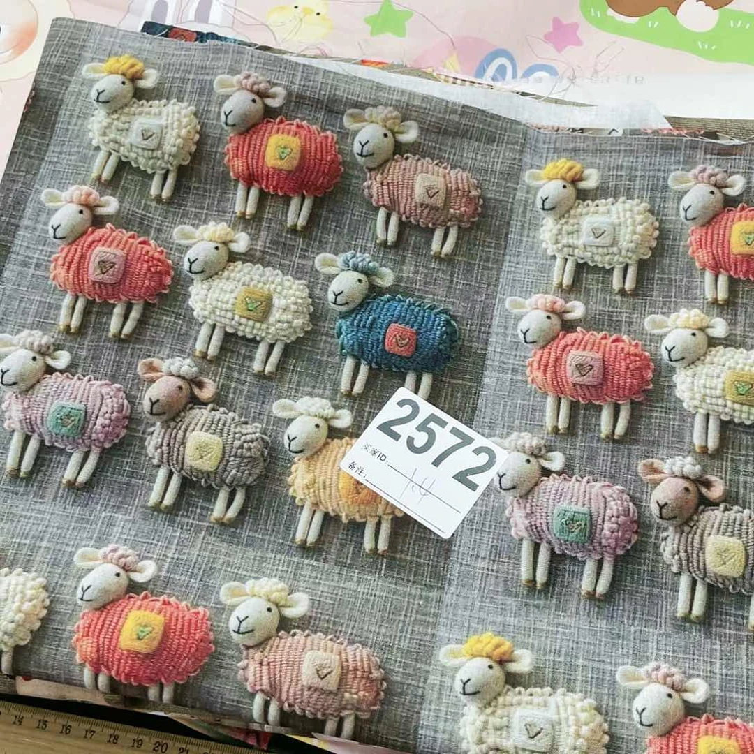 1.4米价纯棉平布1.1米宽果子布艺小块