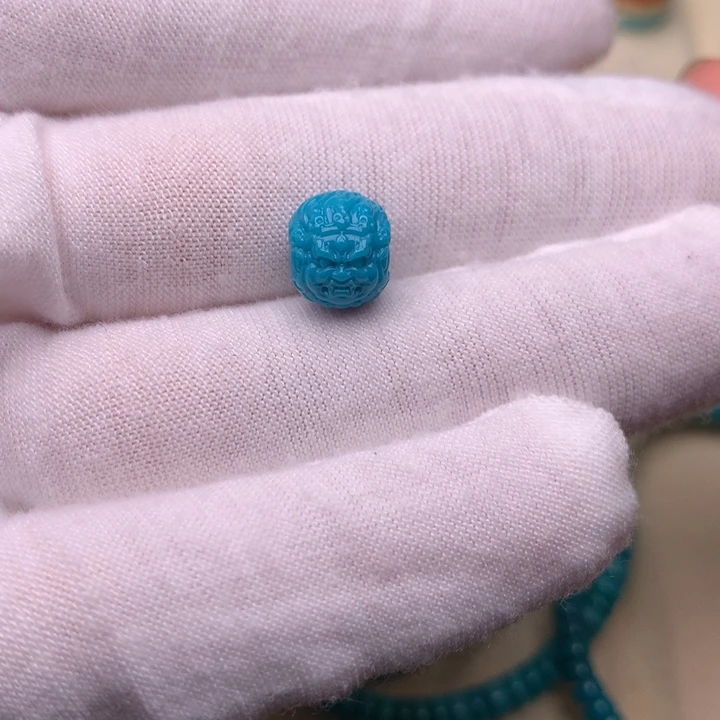 绿松石未镶嵌绿松石黑天9.3