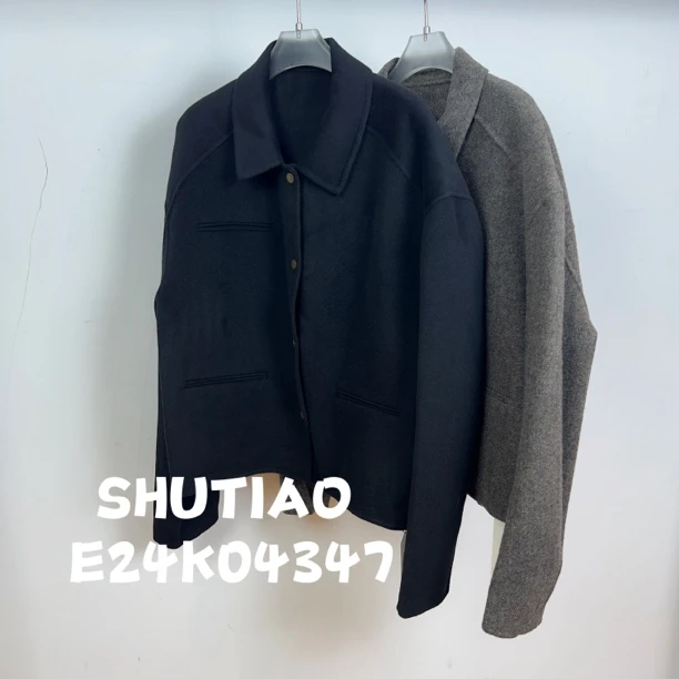 【SHUTIAO】2024秋冬：新款小众设计款外套E24K04347