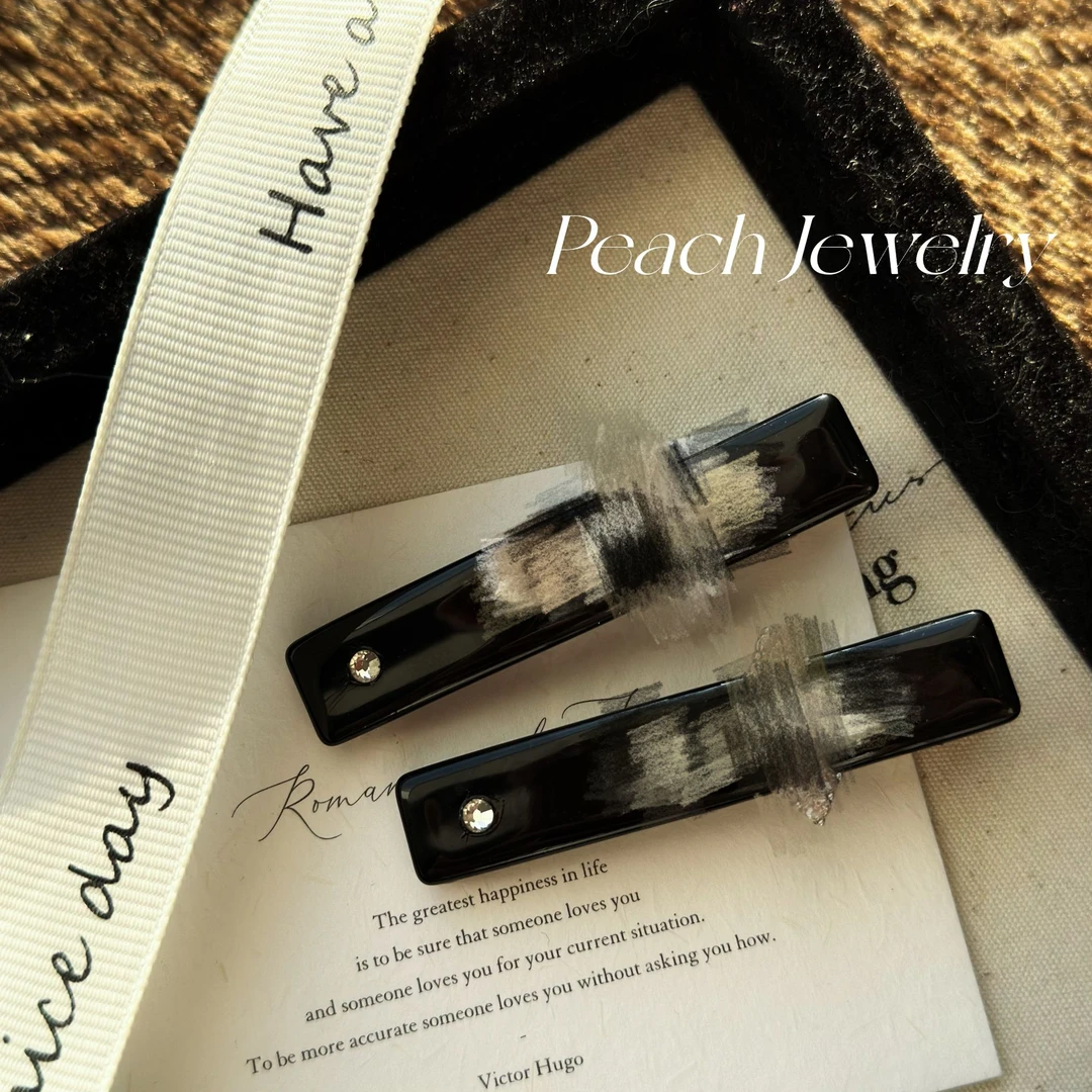 单只克罗风亚克力发夹 MD19 多样性发一颜色微差