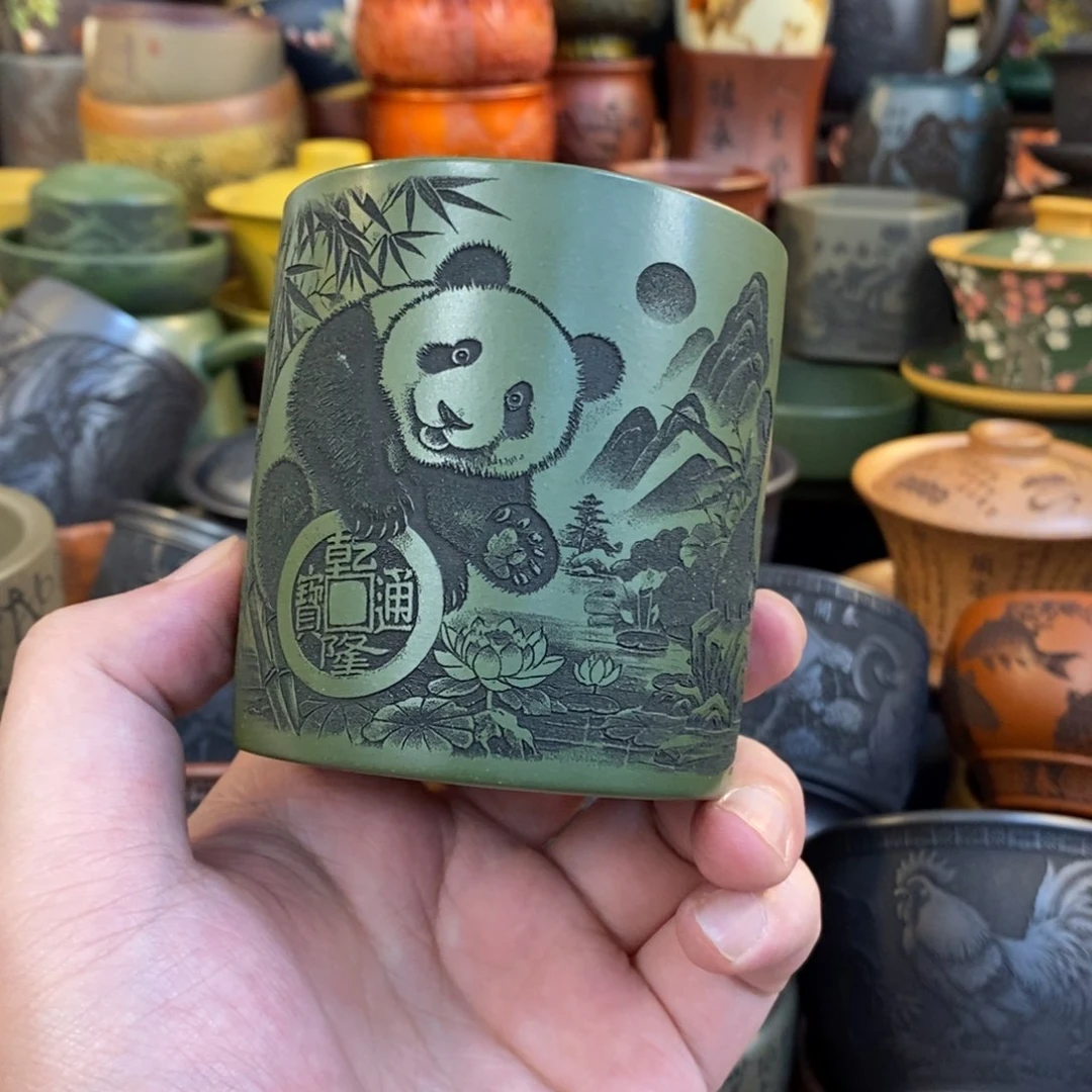 紫砂公道杯宜兴全手工紫砂杯