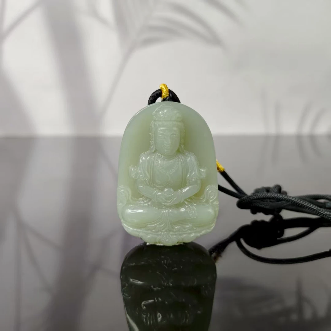 T和田玉观音吊坠2601