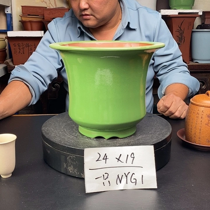 紫砂花盆货号一只NYG1