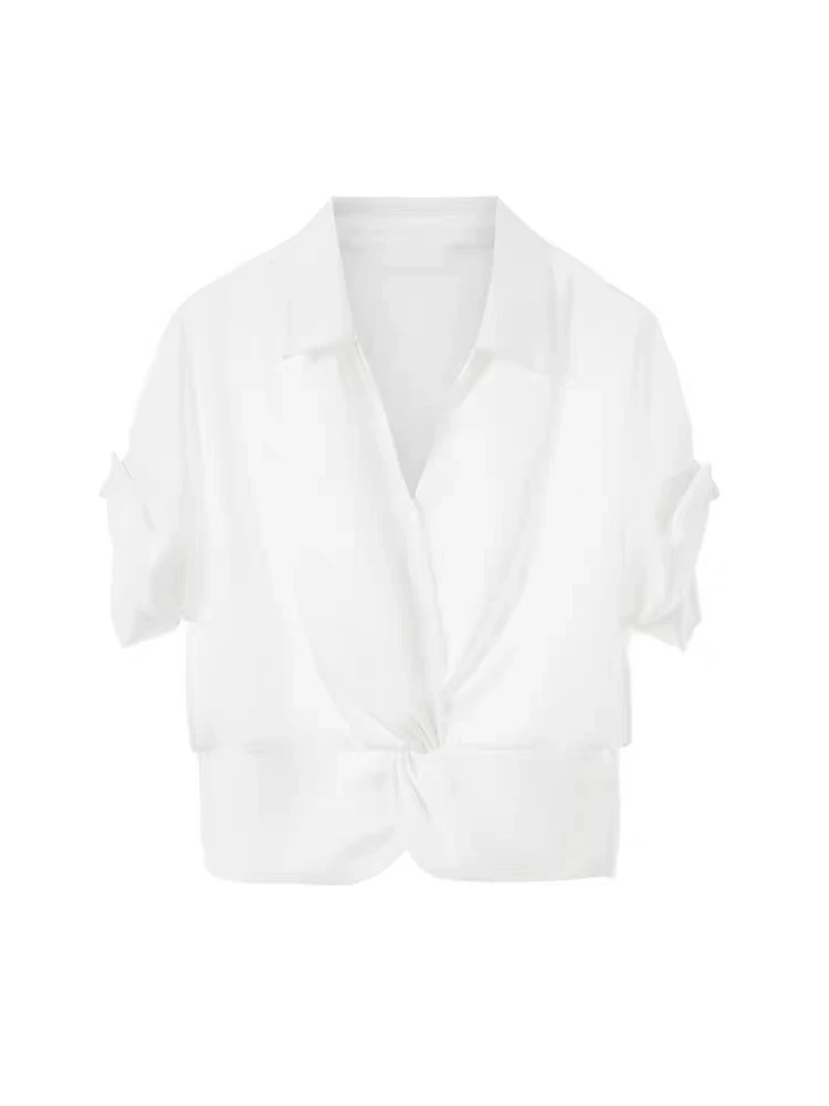 BY 0256气质高级法式设计感通勤衬衫