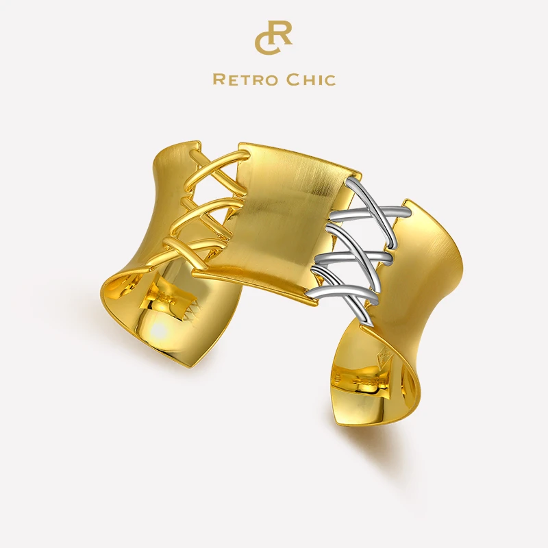 铜合金手镯 RC RETRO CHIC 意大利复古时尚首饰 绑带手镯