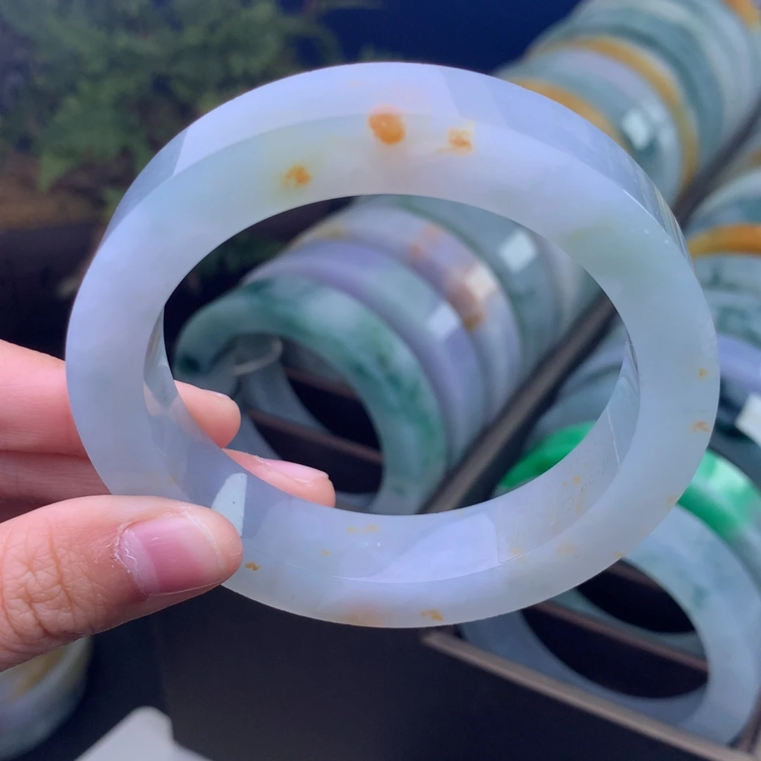 定制翡翠未镶嵌手镯定制不退不换