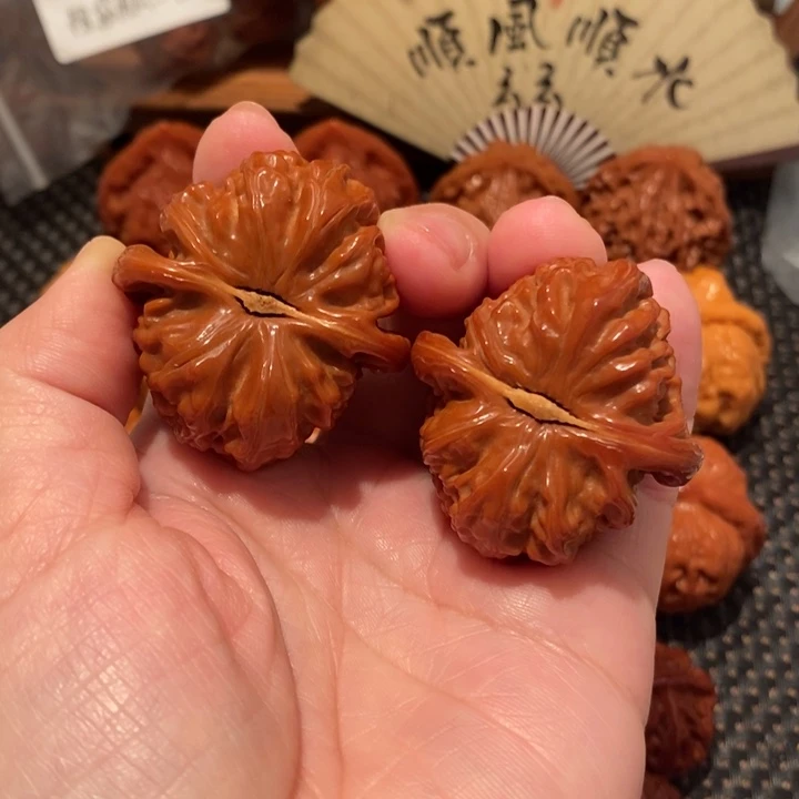 文玩核桃吊坠陶*白狮子419