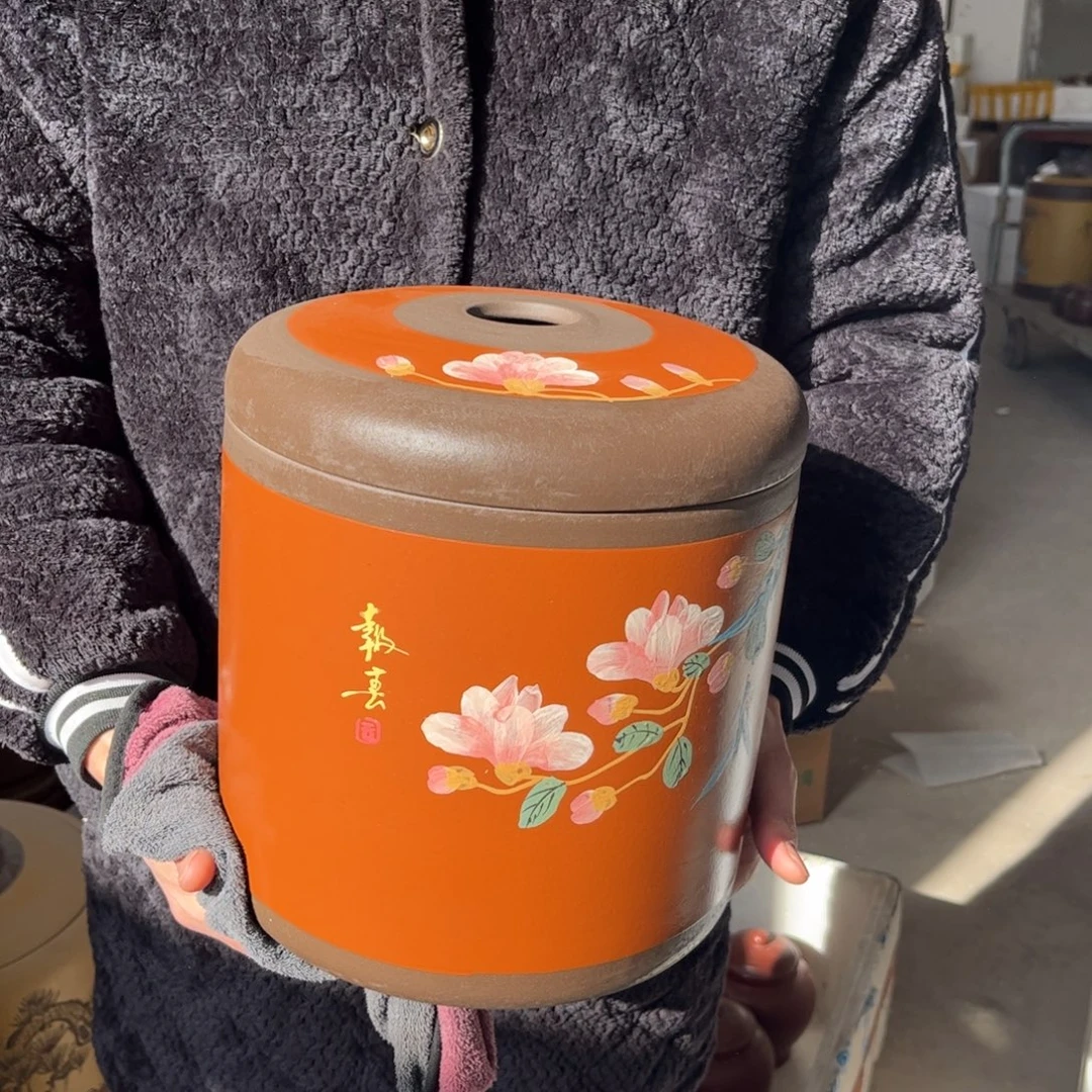 紫砂茶叶罐8 饼茶叶罐