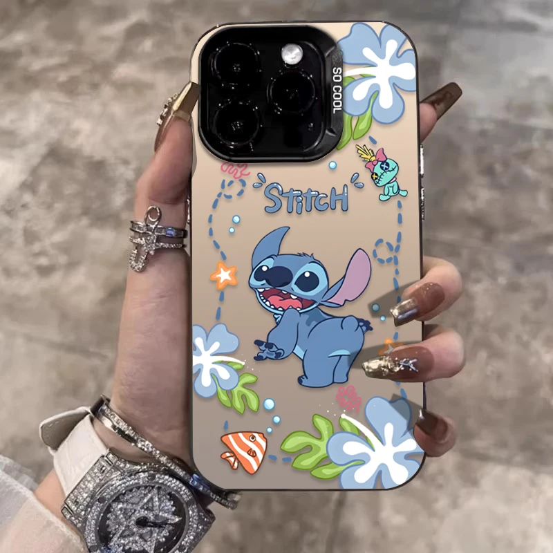 史迪仔适用苹果16promax手机壳iPhone15创意14保护套17新款12卡通