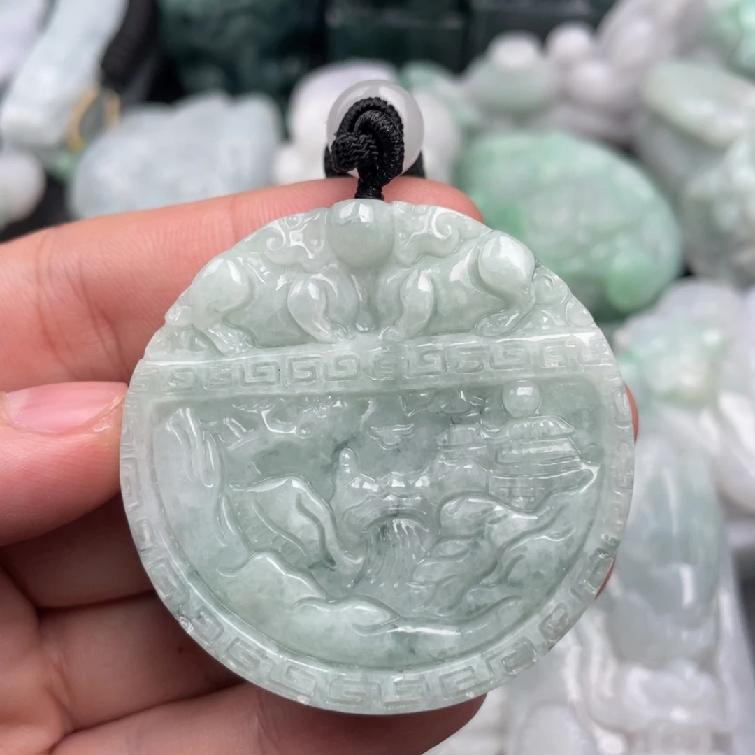 翡翠未镶嵌吊坠(不含链)