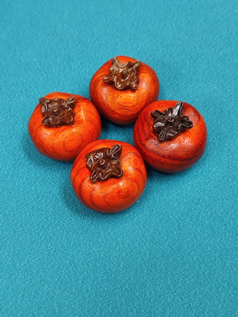 红檀柿子摆件（多样性一件发货）