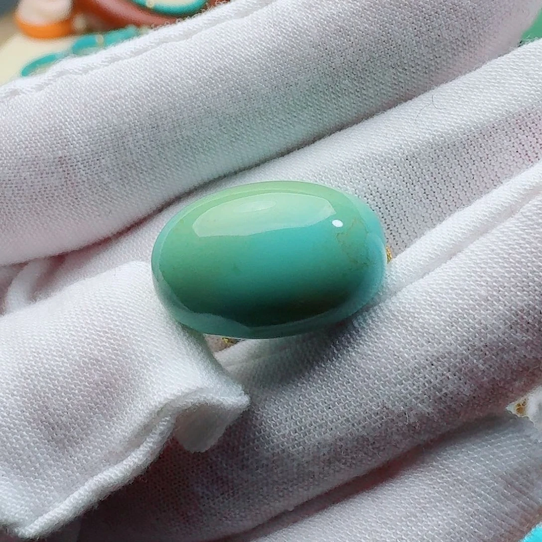 绿松石未镶嵌枣珠 13.5*20.7