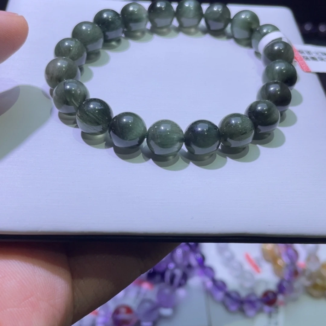 水晶手链未镶嵌绿兔毛