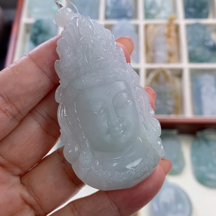 颈饰未镶嵌翡翠十**木翡翠