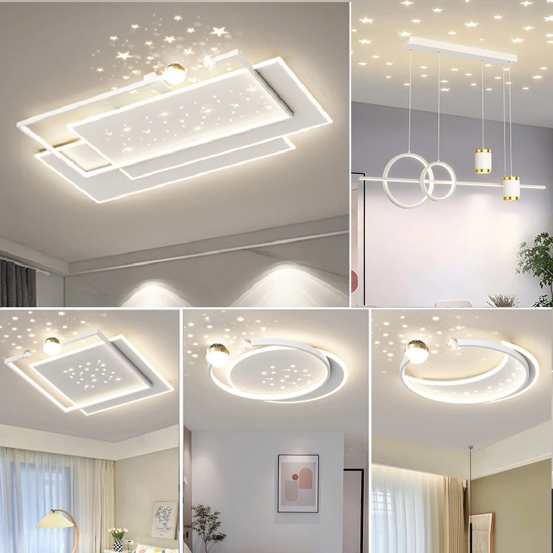 2025年新款客厅吸顶灯现代简约大厅卧室全屋灯具套餐组合三室两厅