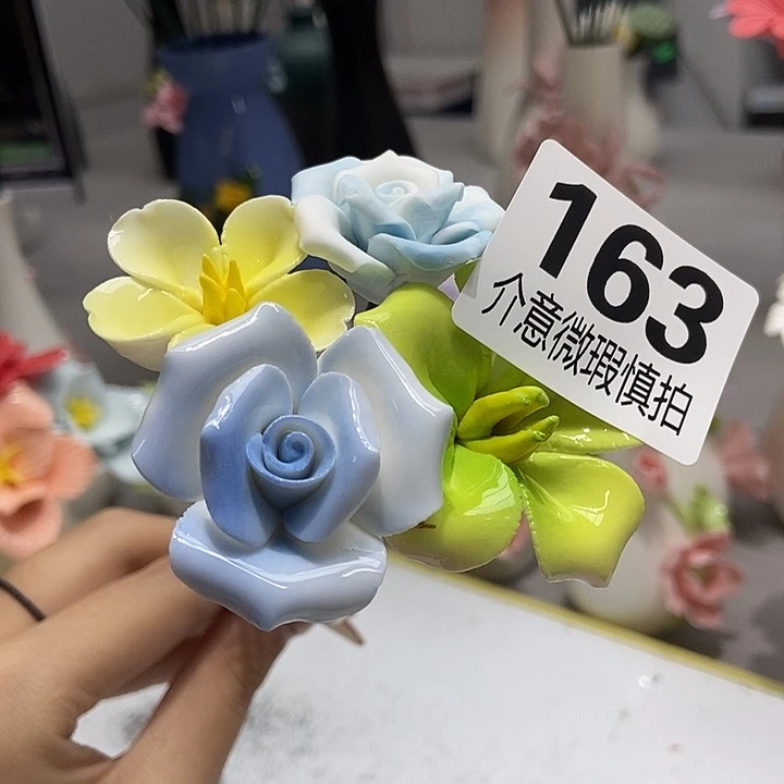 陶瓷纯手工捏花设计