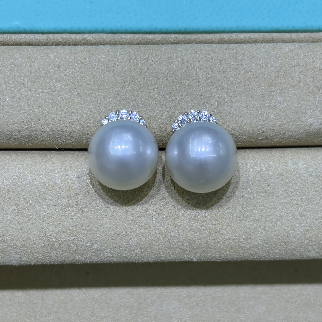 [老舅珍珠]淡水珍珠耳钉7230