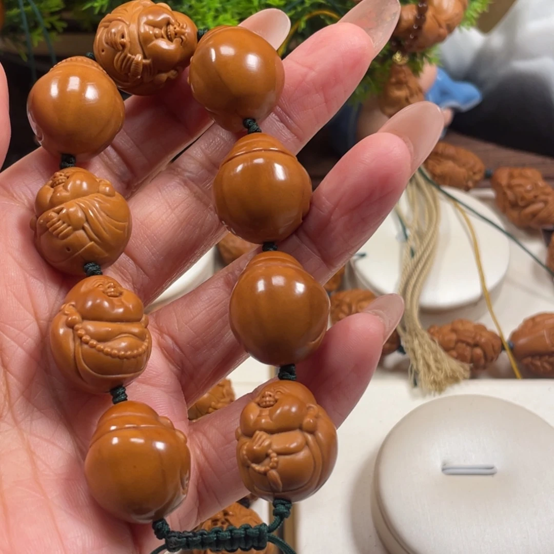 橄榄核手串/手链光背弥勒橄榄核手串